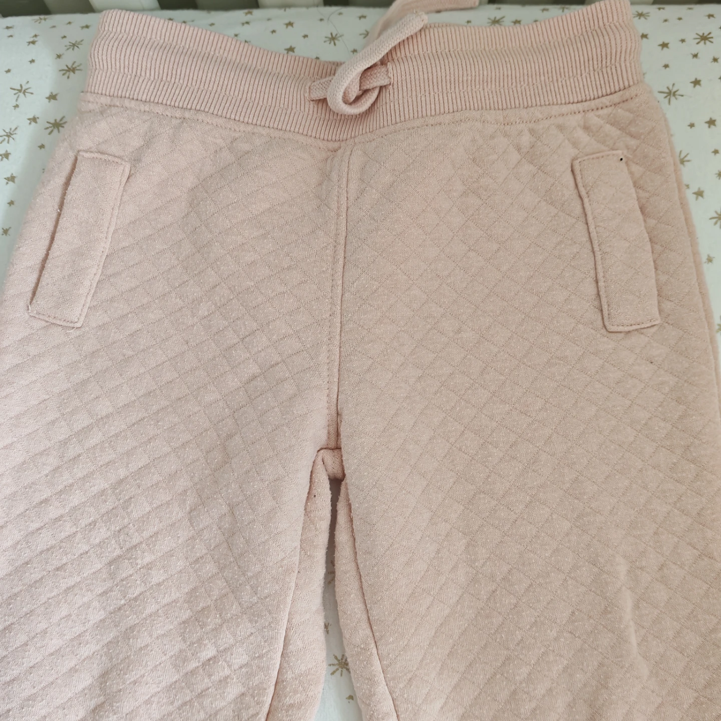 Mango Girls' Pink Quilted Jogger Pants - photo 3