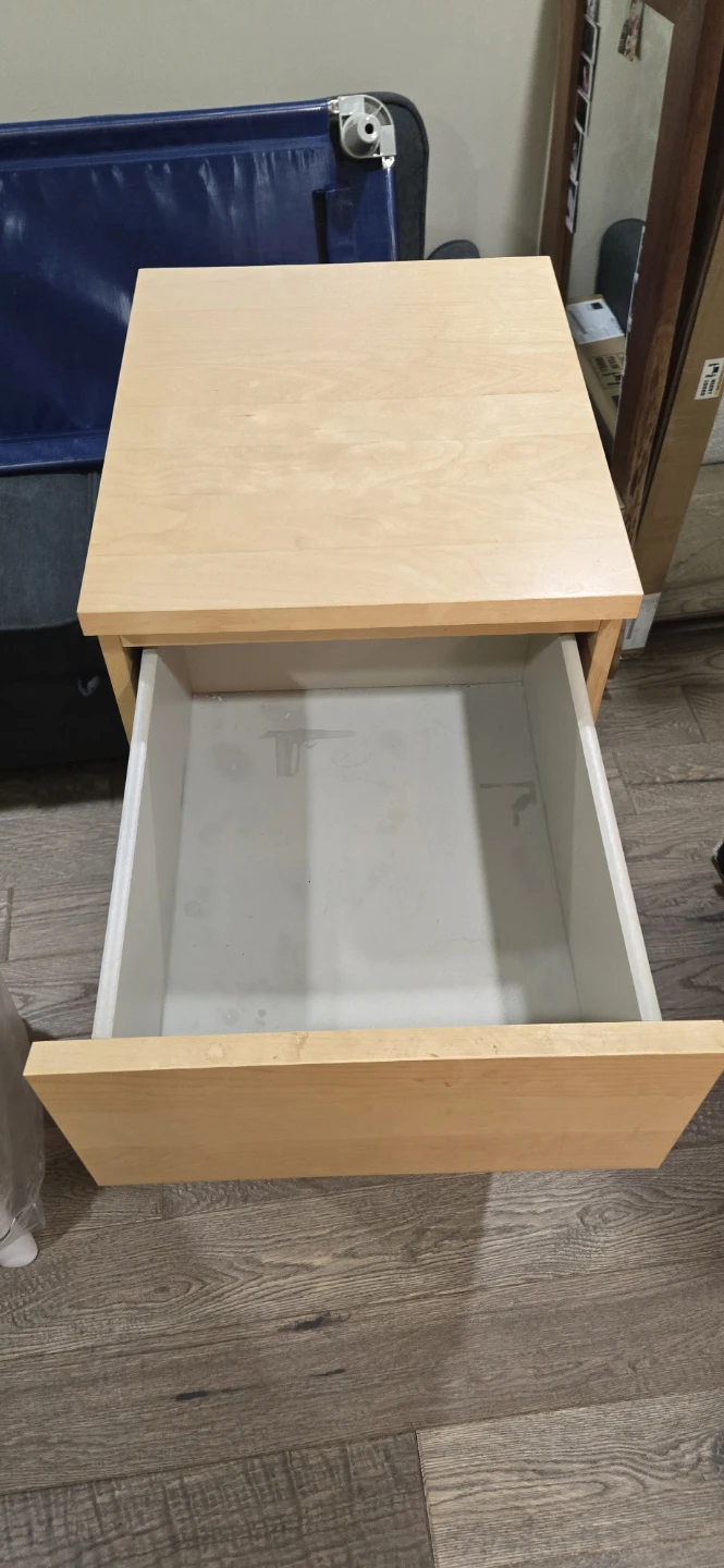 2 Ikea Malm Bedaide Tables - photo 2