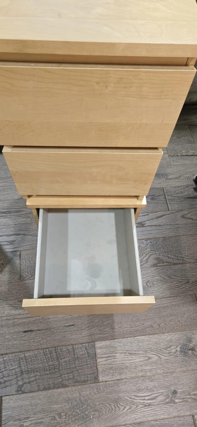 2 Ikea Malm Bedaide Tables - photo 4