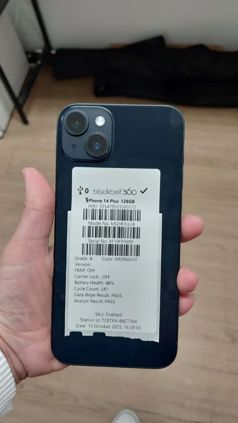 Apple iPhone 14 Plus 128GB Midnight