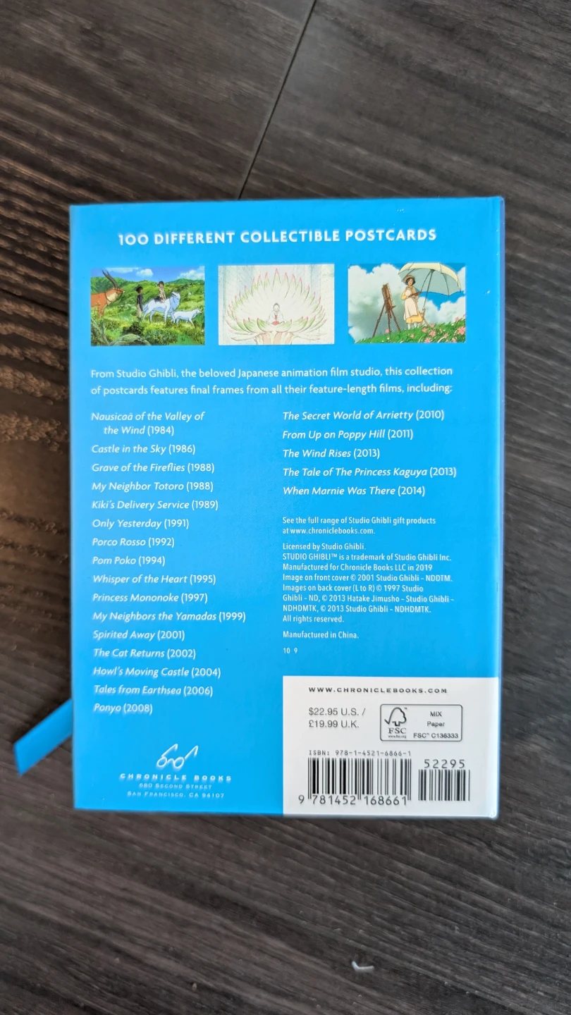 Studio Ghibli 100 Collectible Postcards Box Set - photo 5
