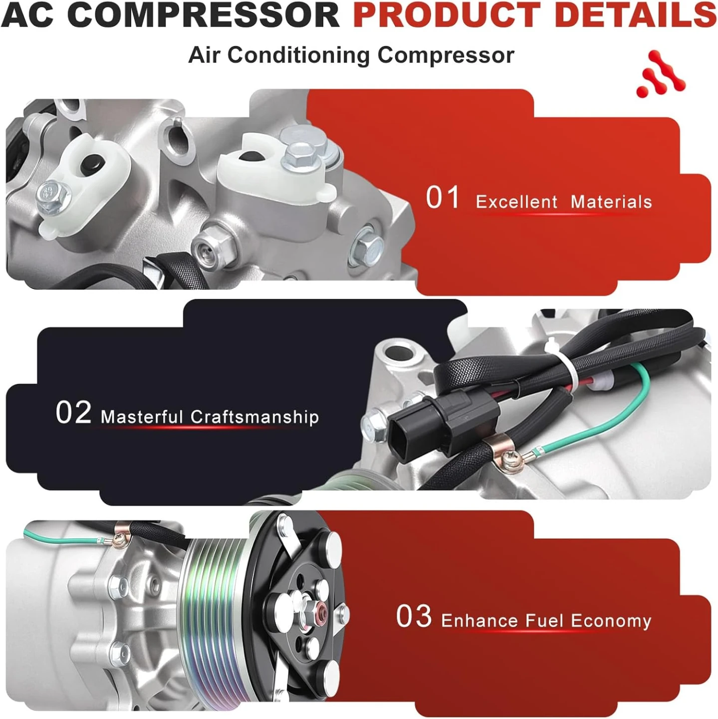 Air Conditioning Compressor for Honda Civic - photo 4