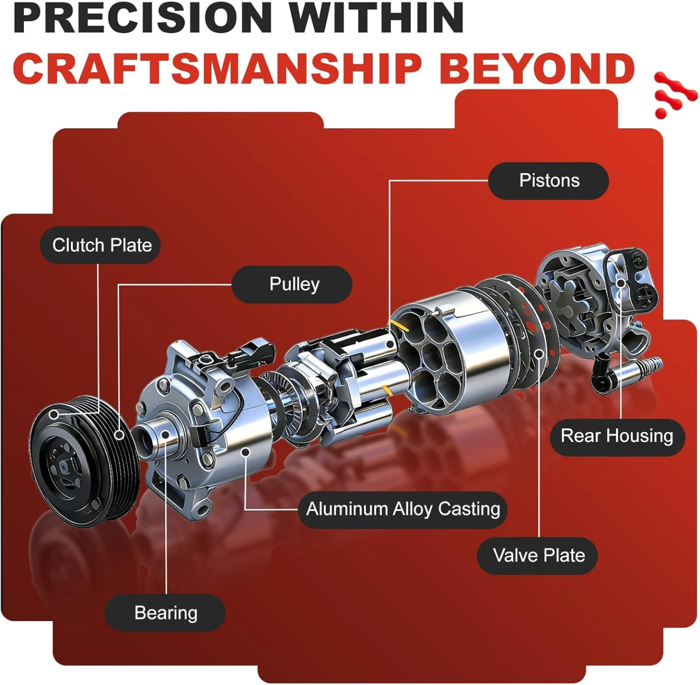 Air Conditioning Compressor for Honda Civic - photo 5