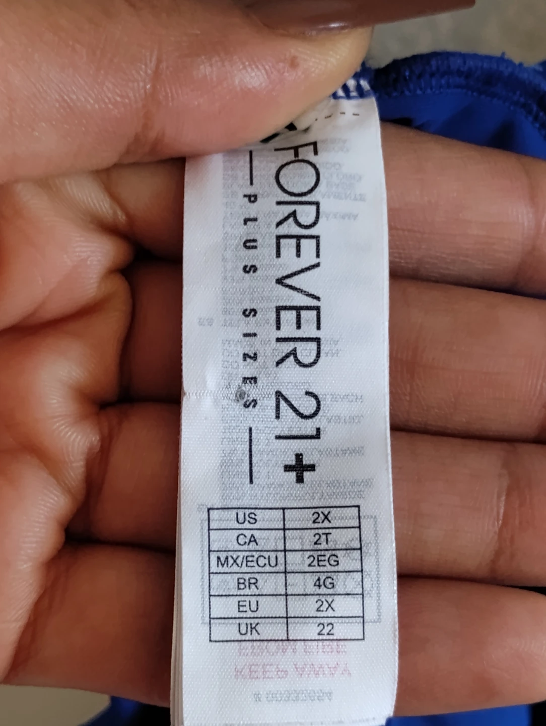 Forever 21+ Blue Peplum Swim Top - photo 3