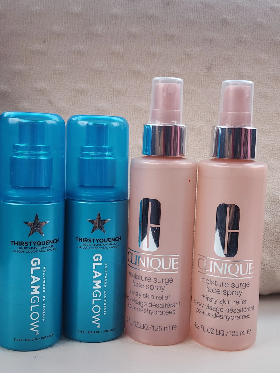 Glamglow Thirstyquench & Clinique Moisture Surge Face Sprays