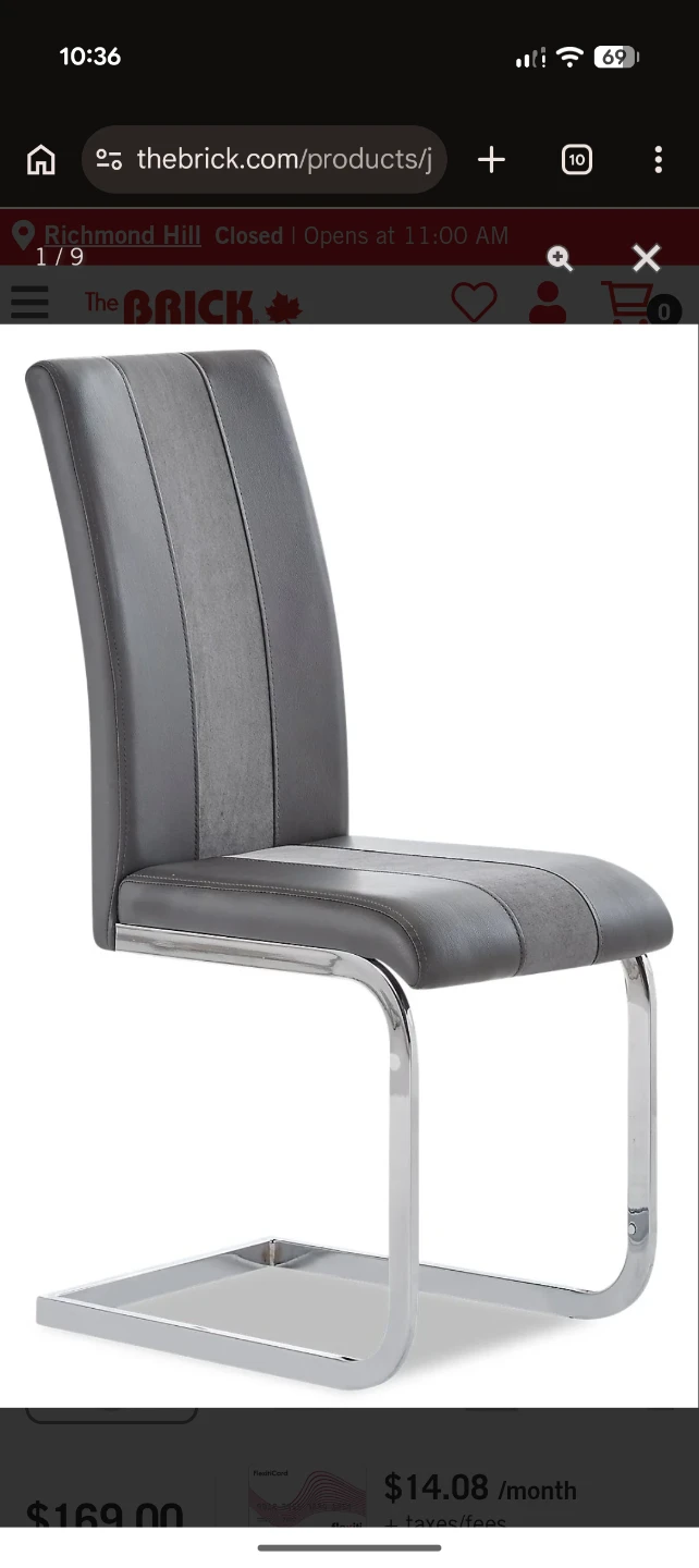 The Brick Dining Chair - set of 6! Like new - photo 3