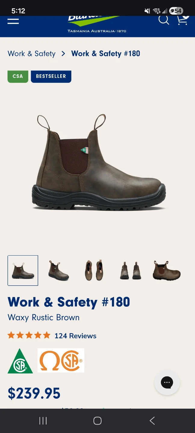 Blundstone Work & Safety #180 Boots
