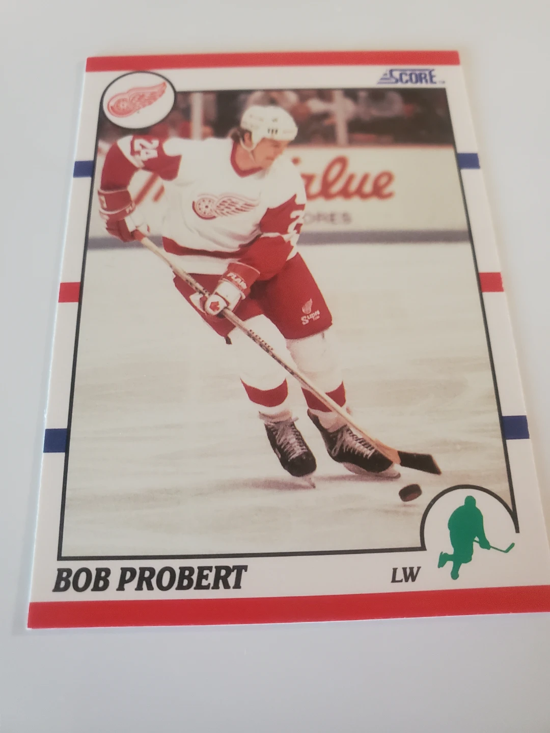 1990 Score Hockey Card - Bob Probert
