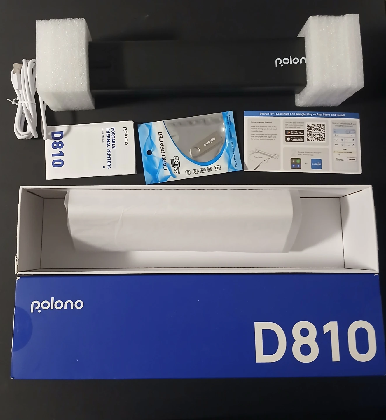 Polono D810 Portable Thermal Printer