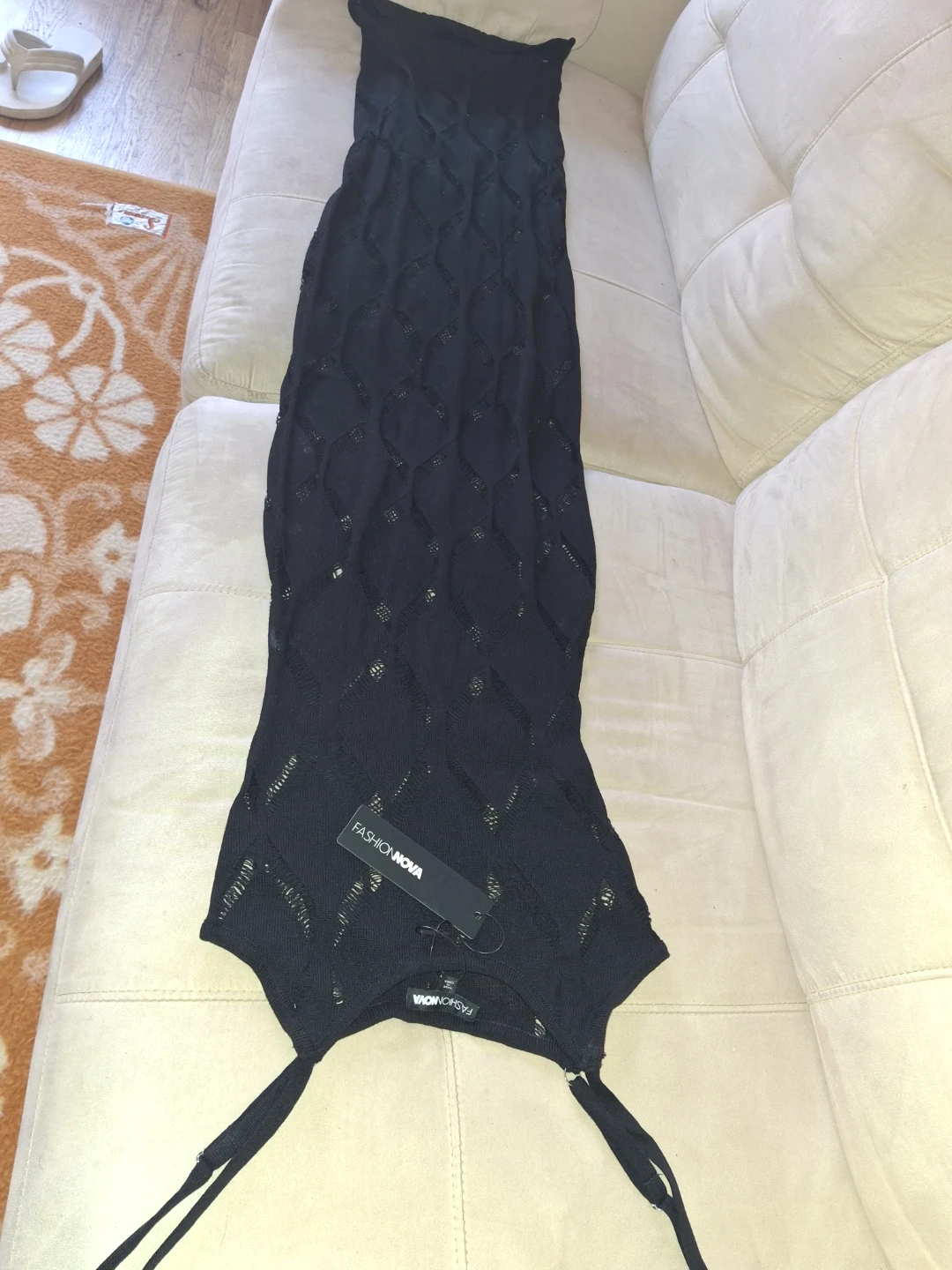 Fashion Nova Sun Kissed Maxi Dress Black XS - photo 3