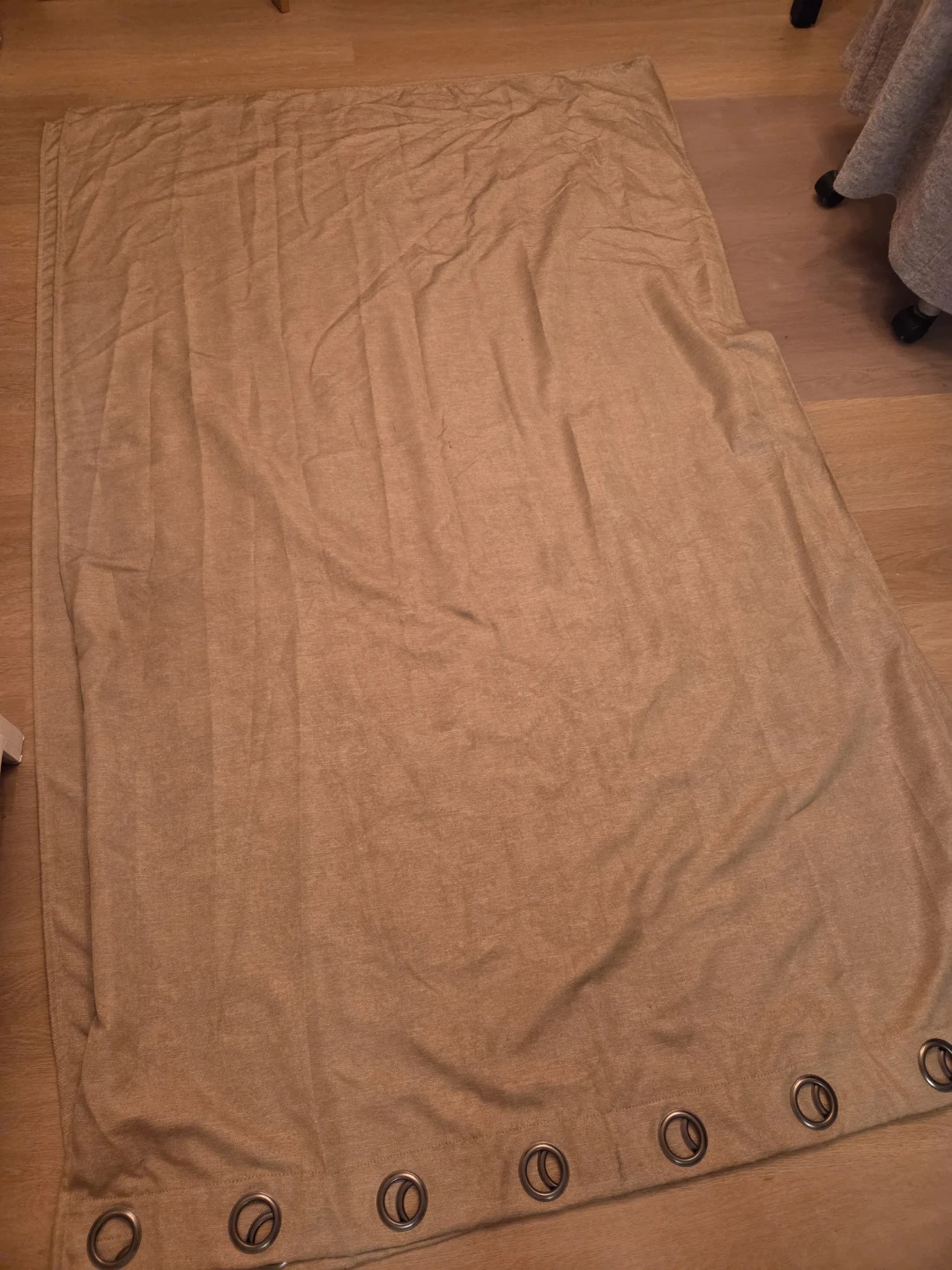 Tan Grommet Curtains (Pair) - photo 2