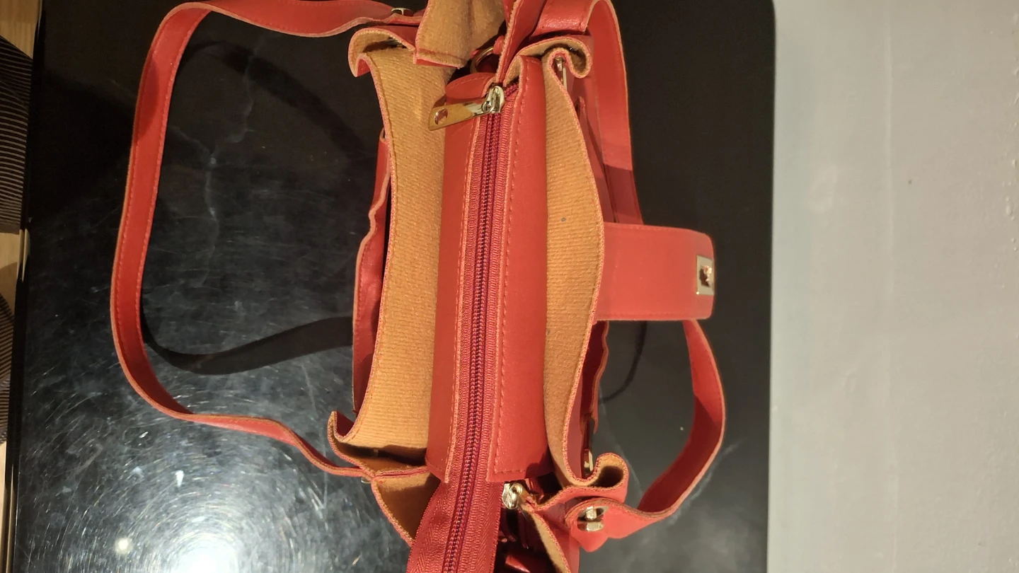Red Leather Handbag - photo 2