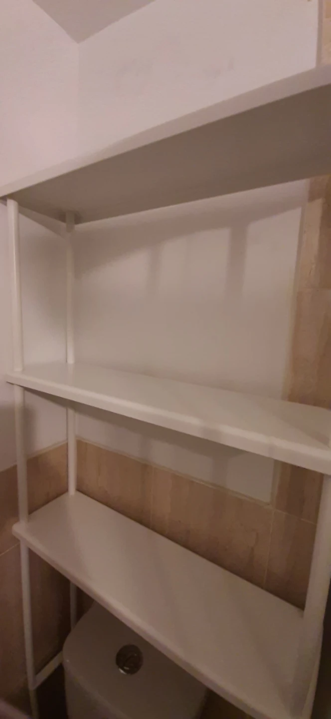 White 3-Tier Over-the-Toilet Shelf Unit - photo 5