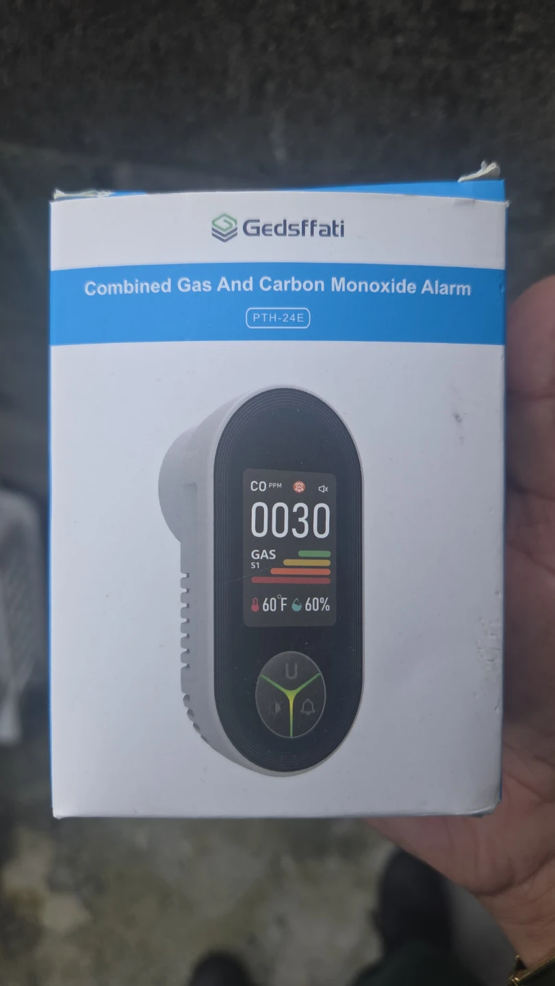 Gedsffati Combined Gas and Carbon Monoxide Alarm PTH-24E