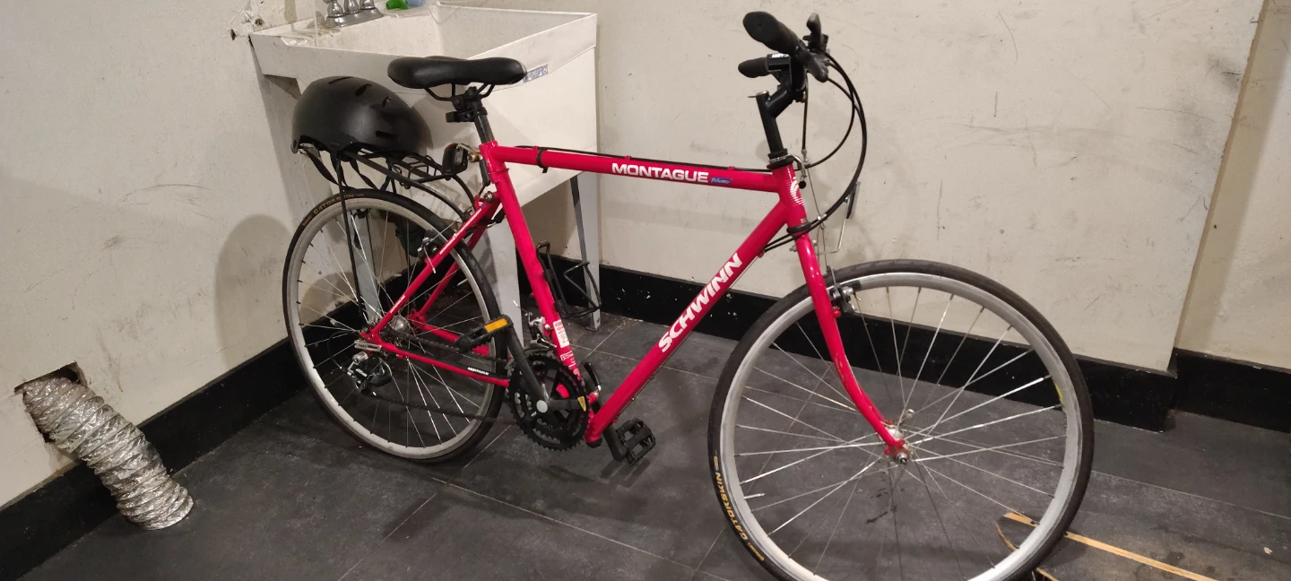 Schwinn Montague Red Hybrid Bike with Helmet - photo 2