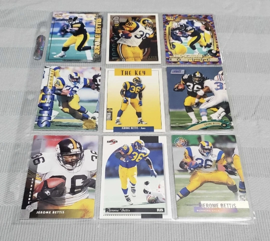 22 card NFL HOF Jerome Bettis lot - photo 4