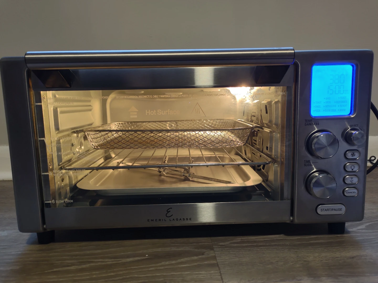 Emeril Lagasse Stainless Steel Air Fryer Toaster Oven