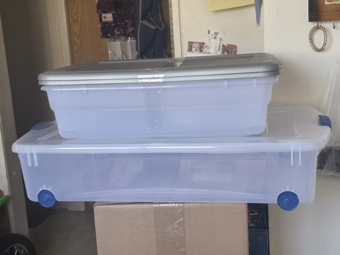 Brand New Sterilte ClearView Storage Boxes $15 & $20