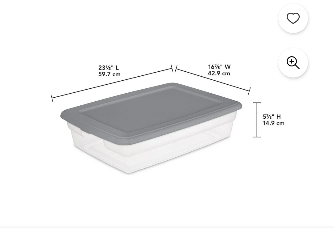 Brand New Sterilte ClearView Storage Boxes $15 & $20 - photo 3
