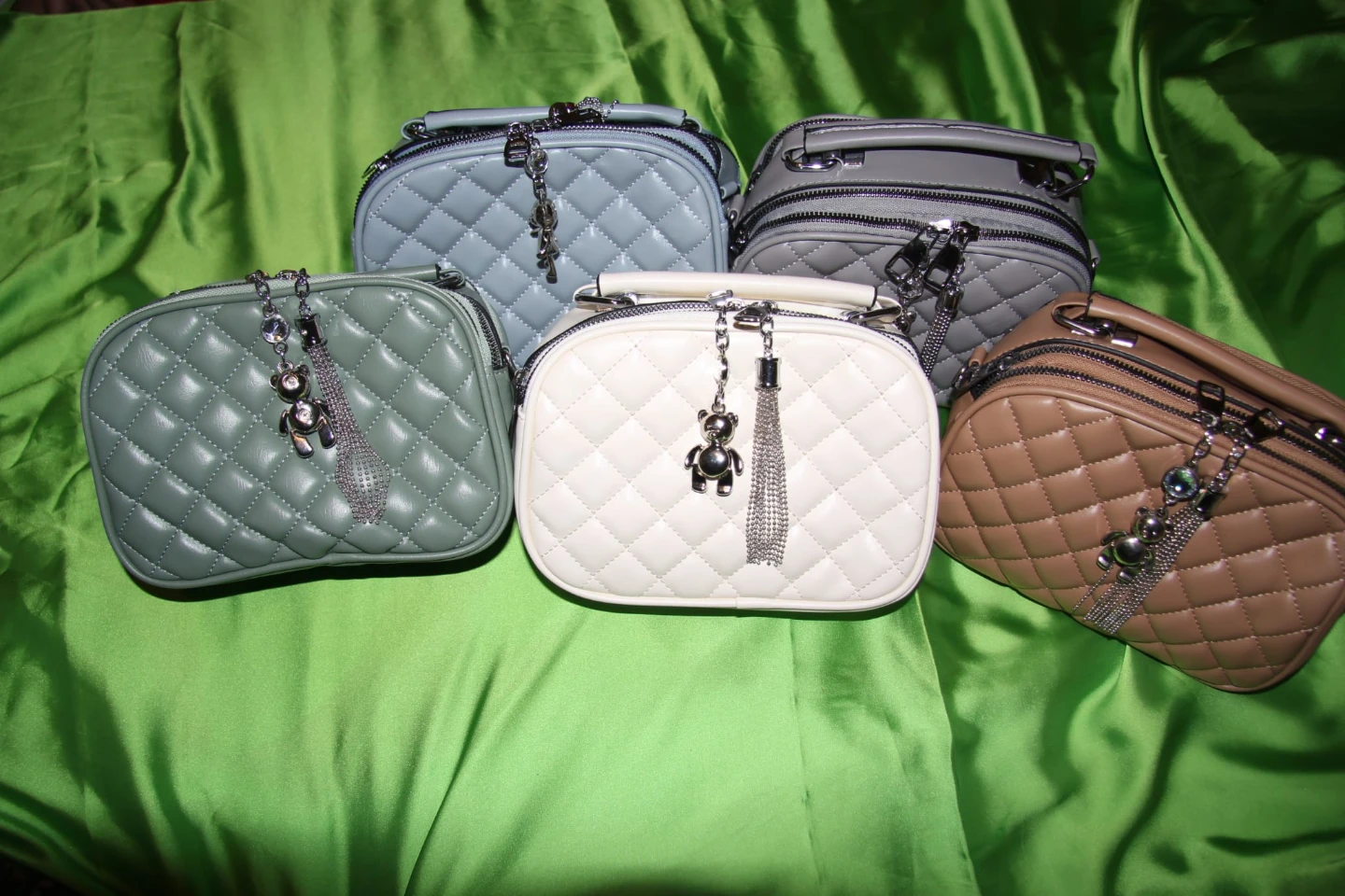 Quilted Crossbody Purses (5 colors)