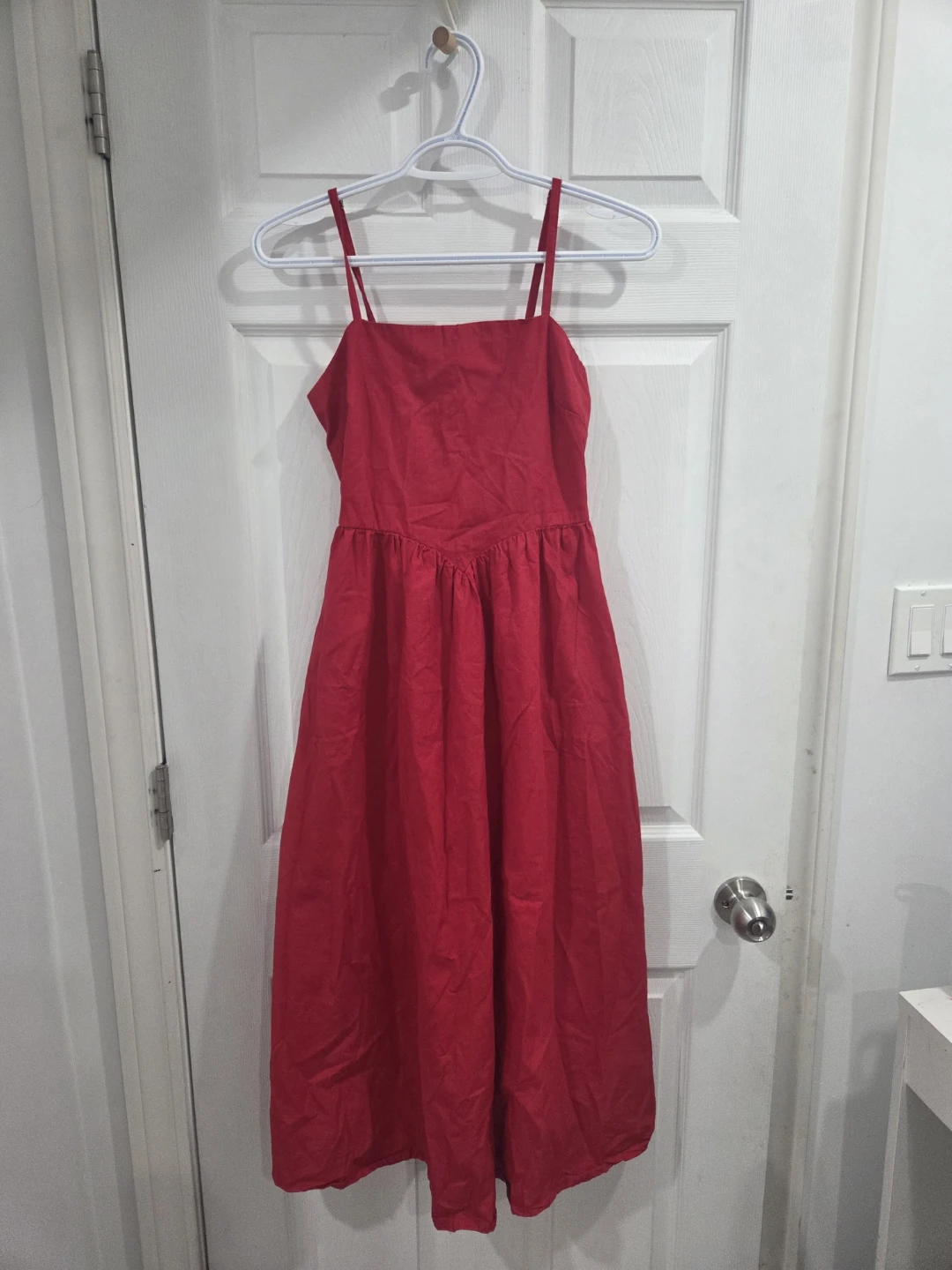 Japra Red Cotton Dress - XS/TP