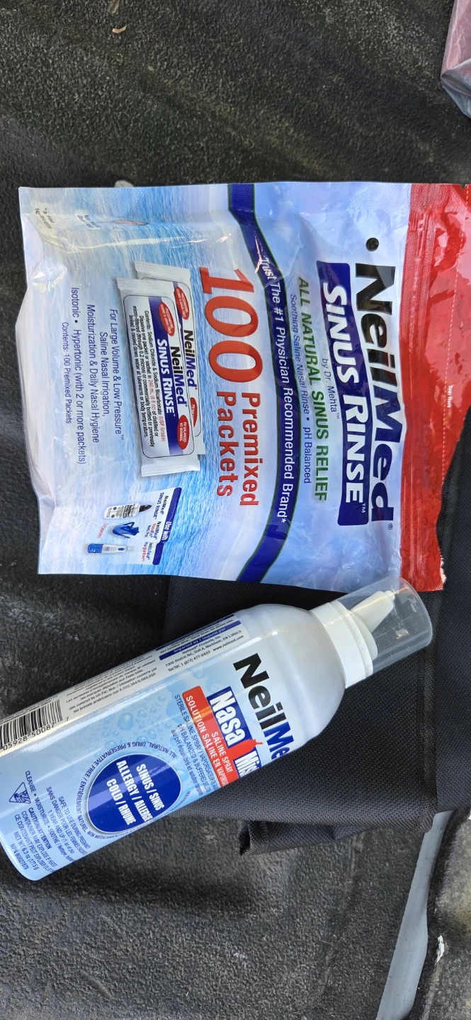 NeilMed Sinus Rinse 100 Premixed Packets & Saline Spray