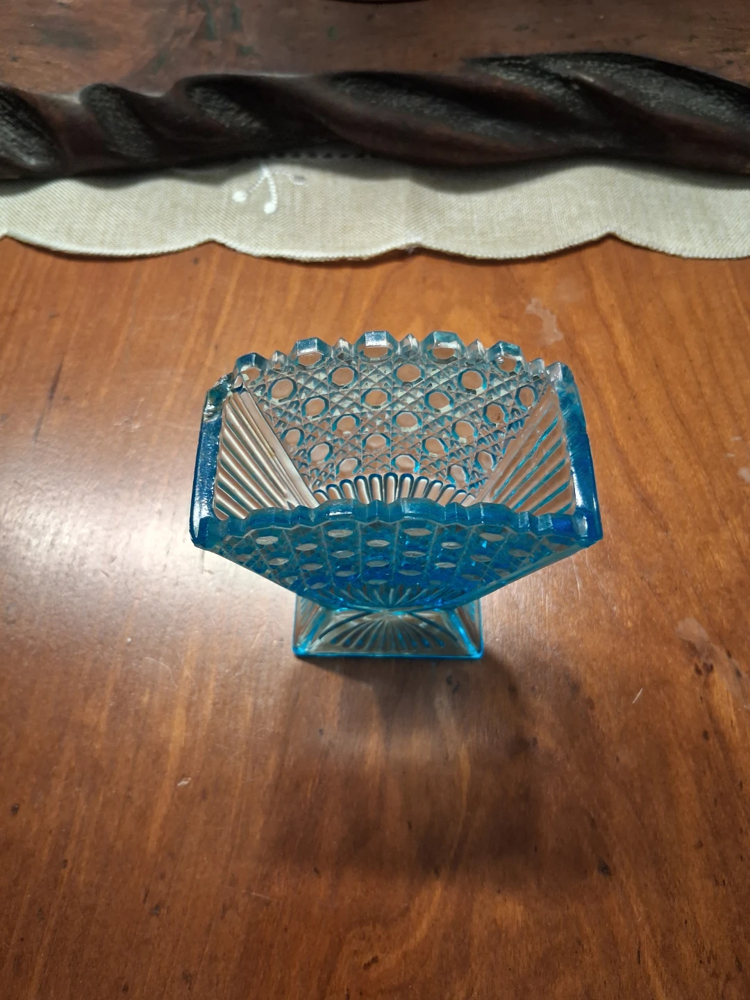 1887 Victorian Cobalt Blue miniature vase. - photo 3