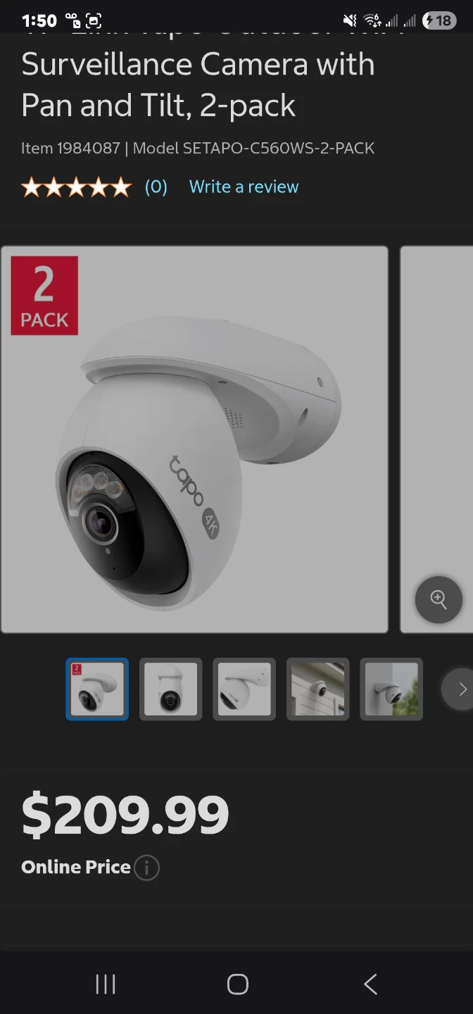 Tapo Surveillance Camera with Pan & Tilt (2-Pack) - photo 2