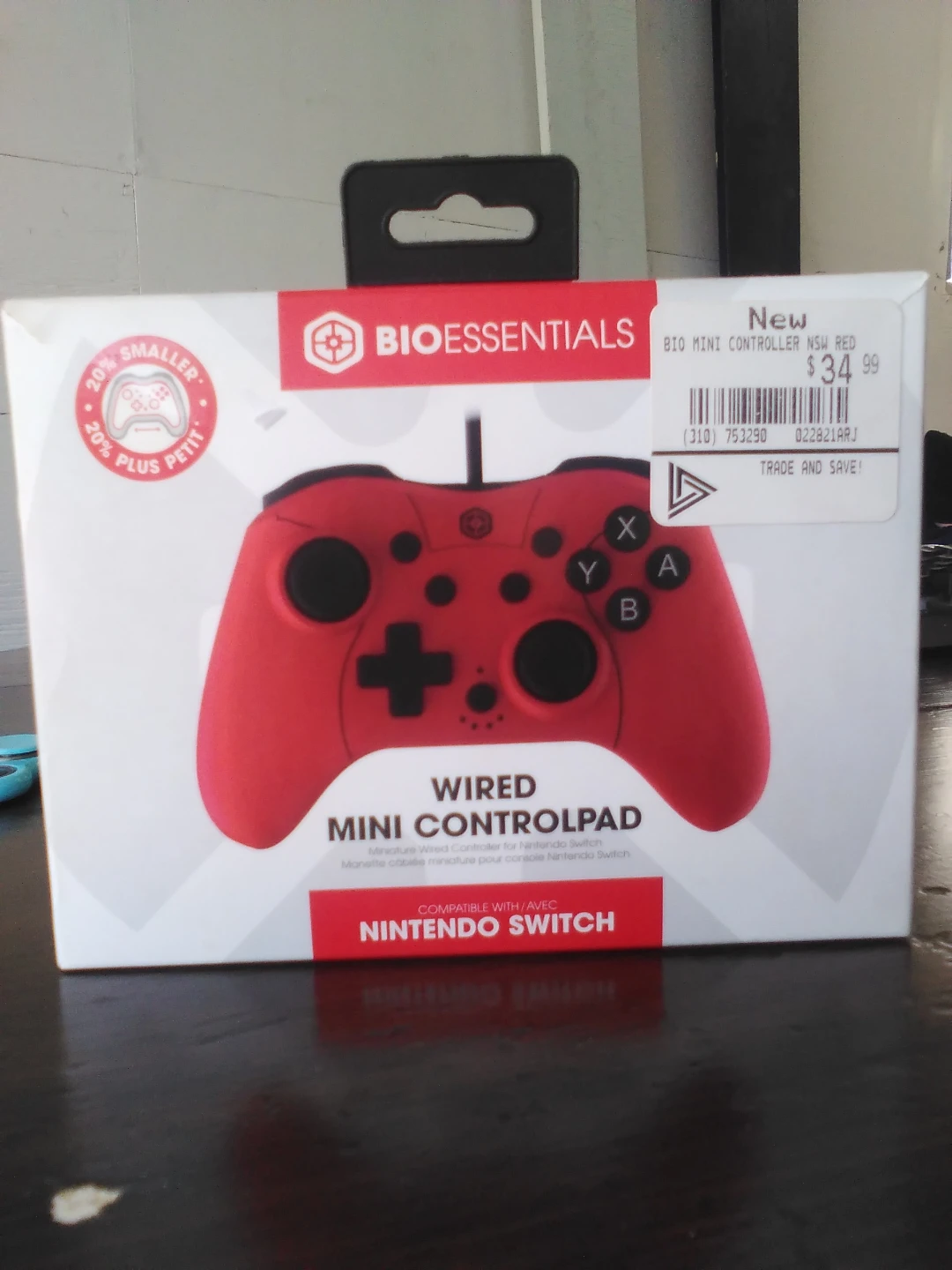 BioEssentials Wired Mini Controlpad for Nintendo Switch - Red - photo 2