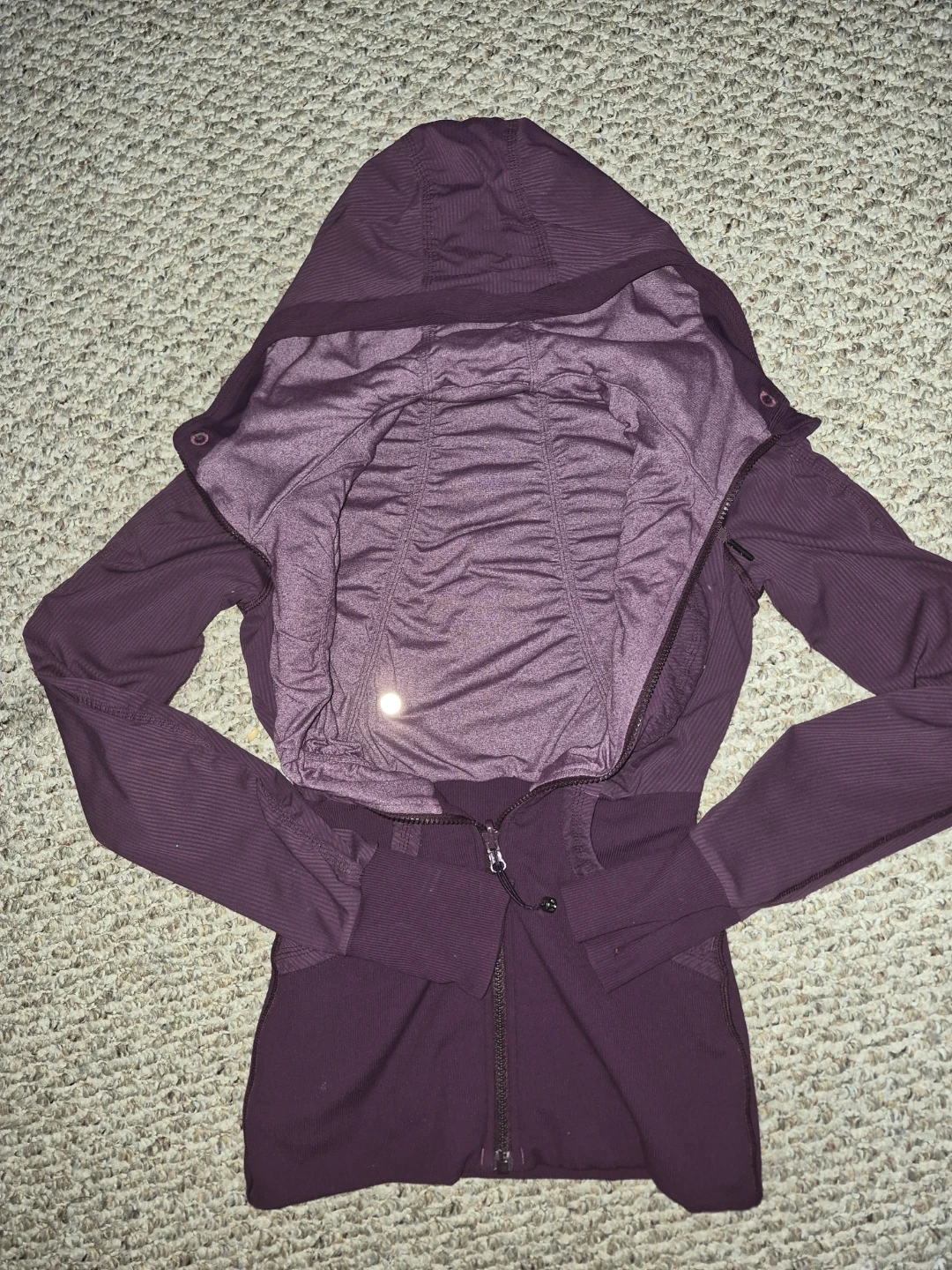 Lululemon hooded athletic jacket women's size 4 plum - photo 5