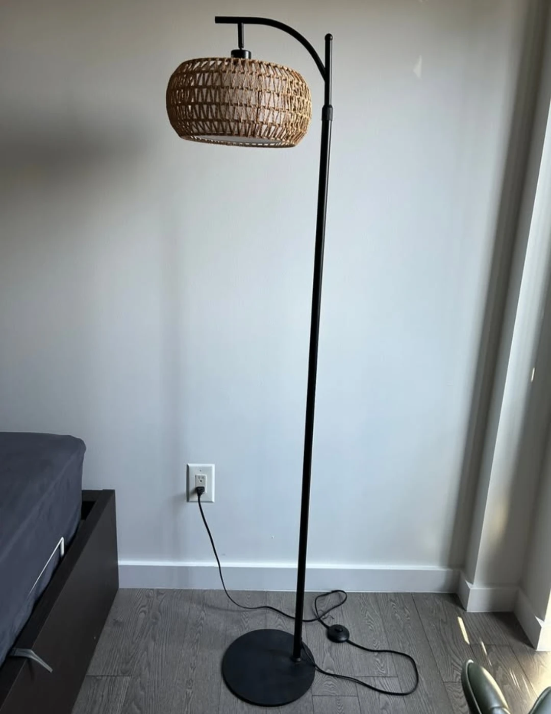 Woven Basket Floor Lamp - photo 2