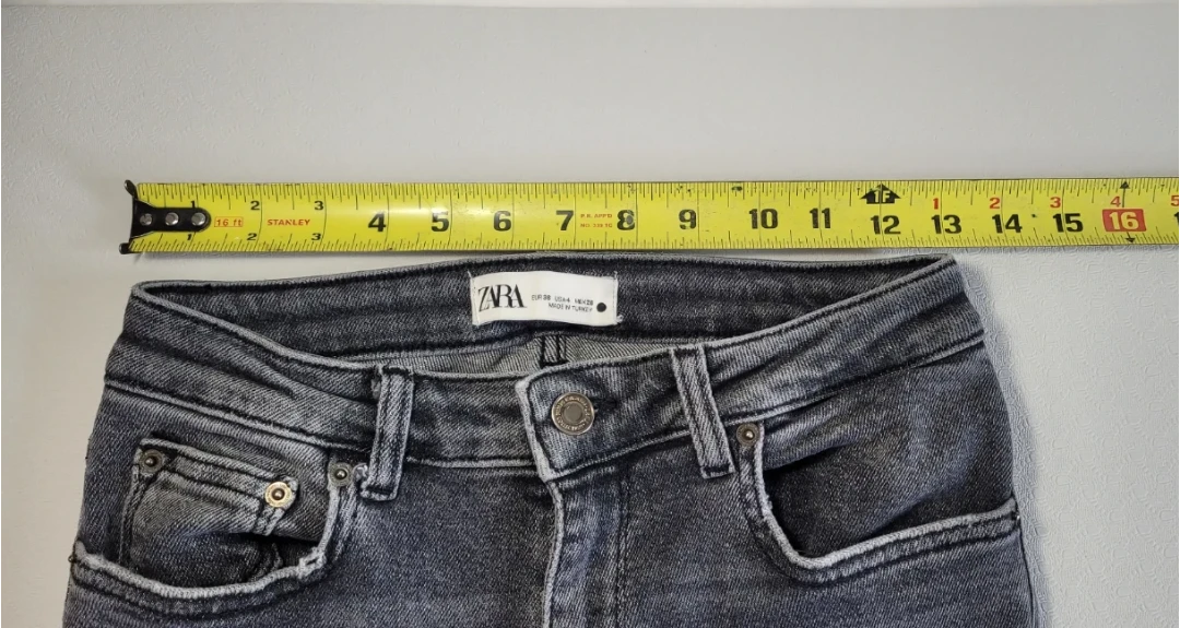 ZARA Women's Grey Denim Jeans - photo 4