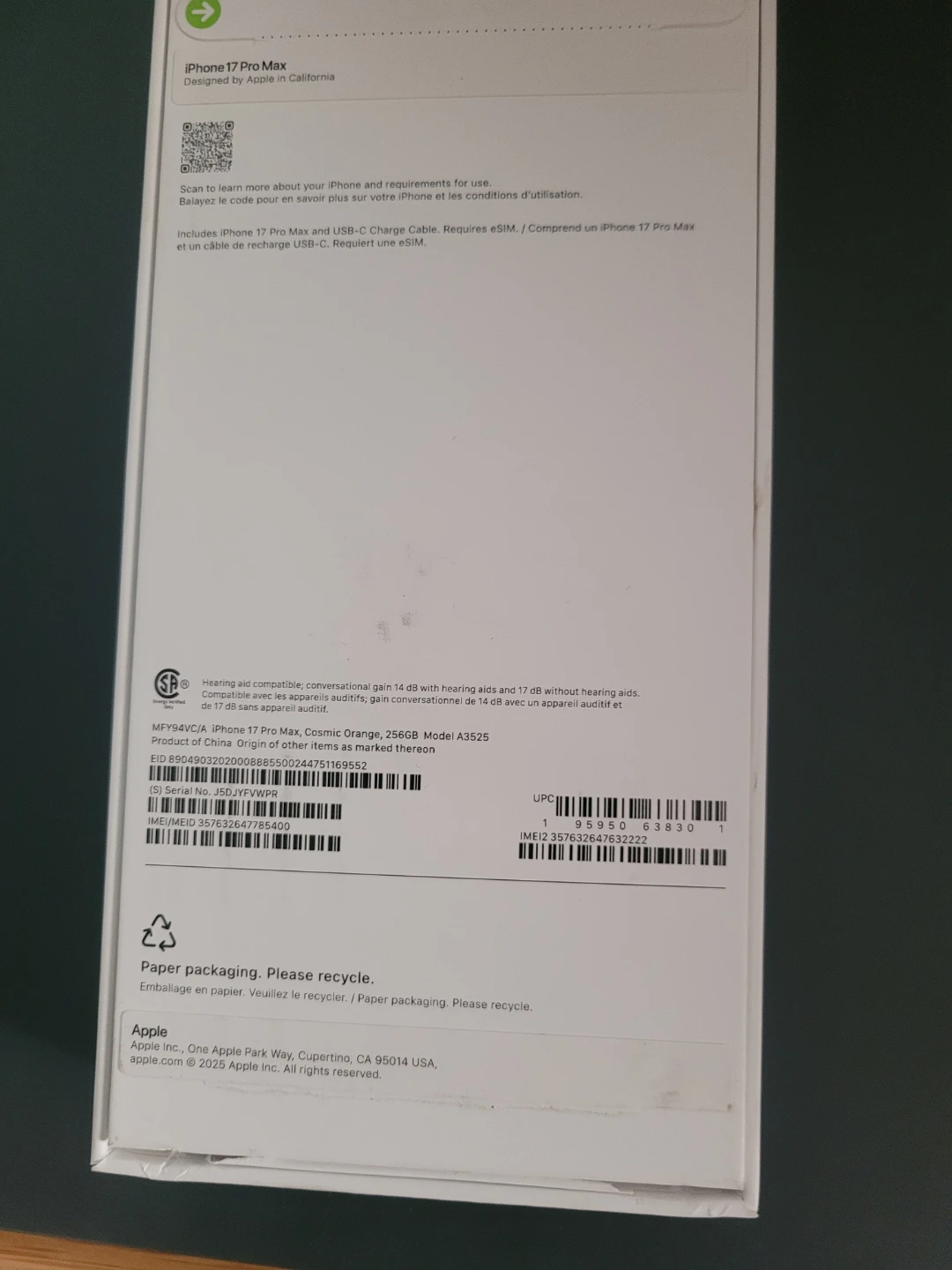 Apple iPhone 14 Pro Max - Cosmic Orange - photo 2