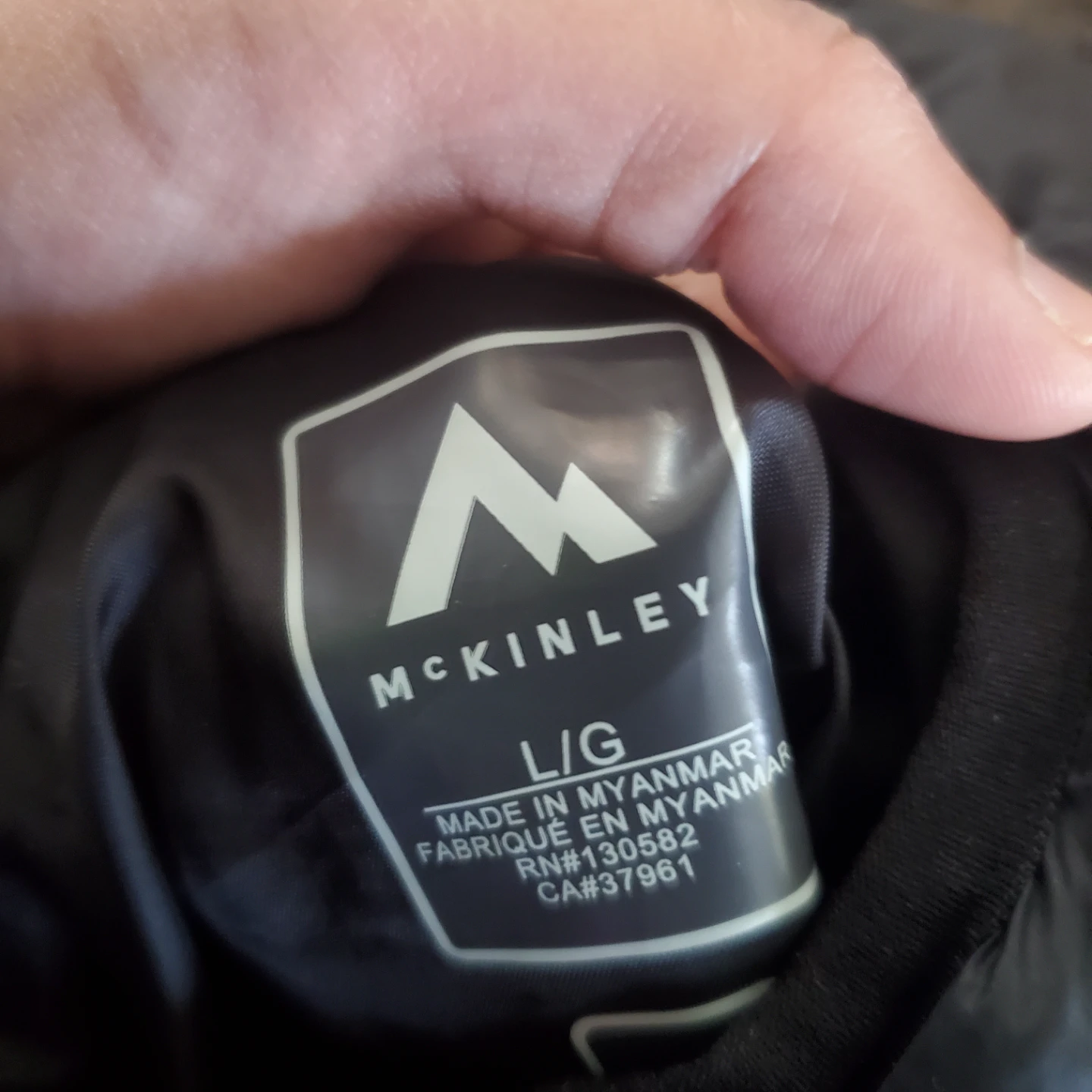 McKinley Black Puffer Jacket - Women's Size L - photo 2