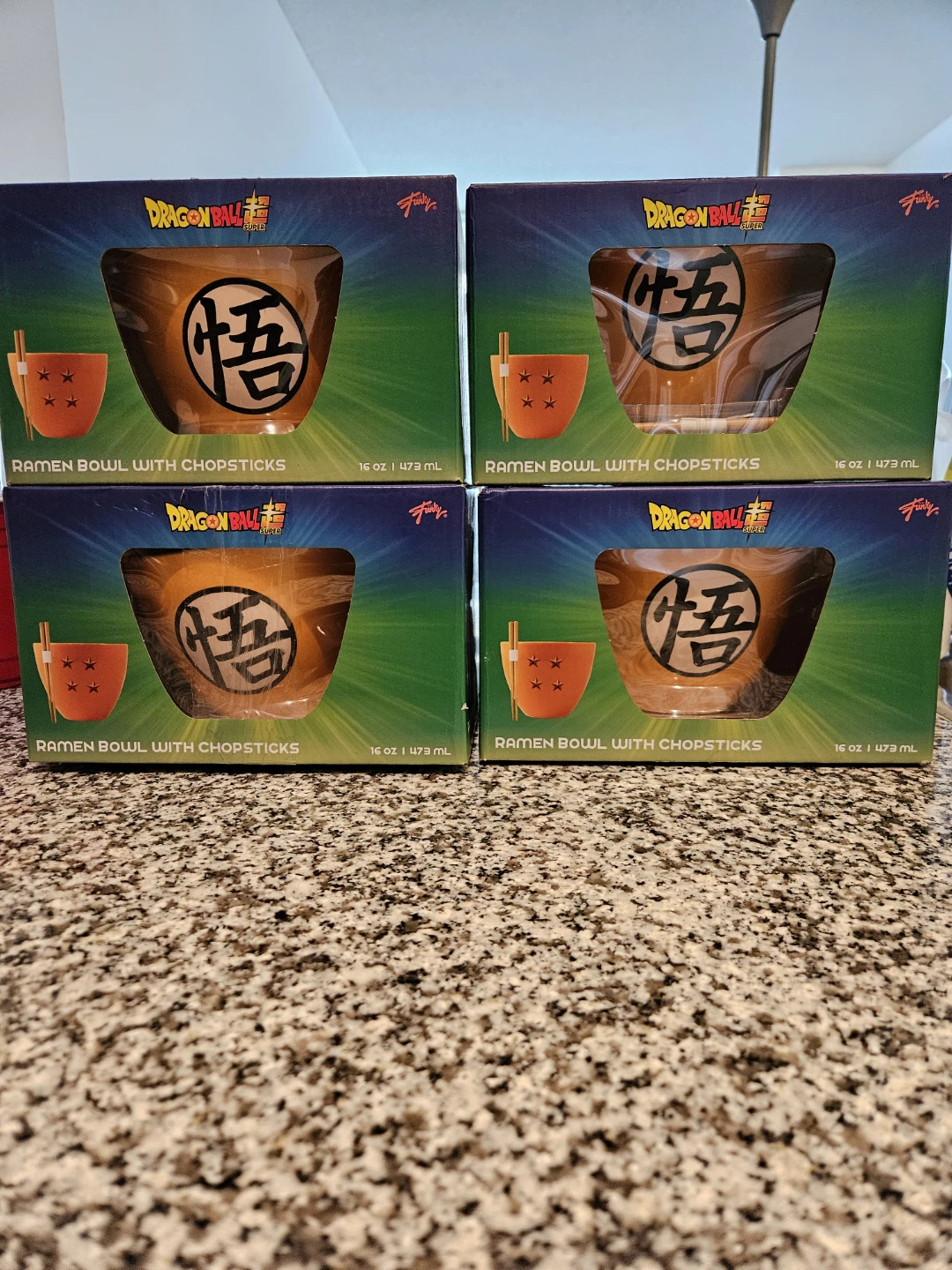 Dragon Ball Z Ramen Bowl with Chopsticks (Set of 4)