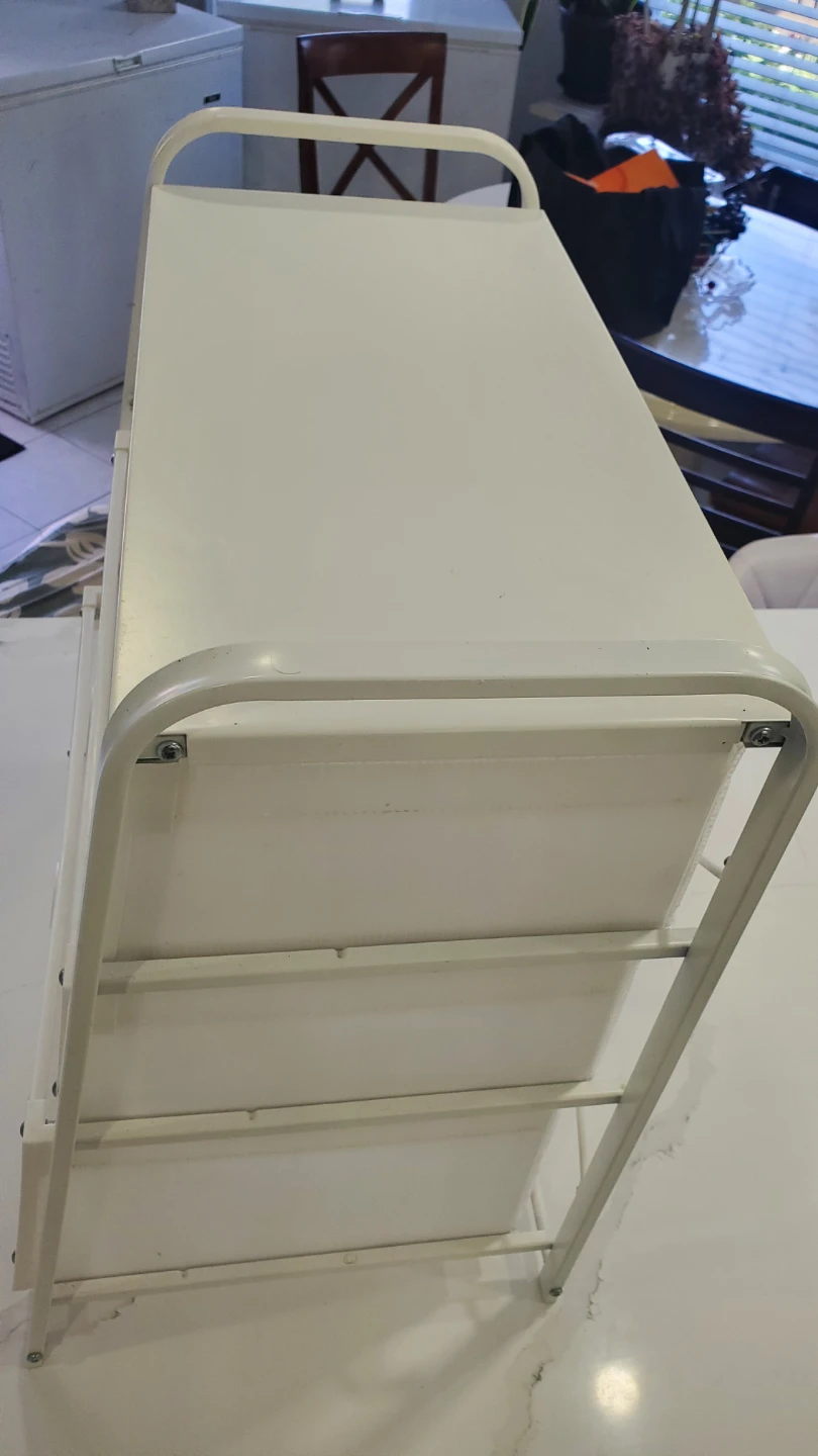 White 3-Drawer Storage Cart - photo 3