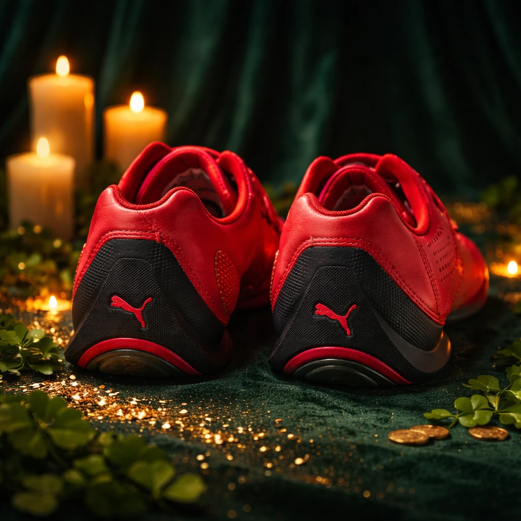 Puma x Ferrari SF Low Top Sneakers Red/Black Men's - photo 2