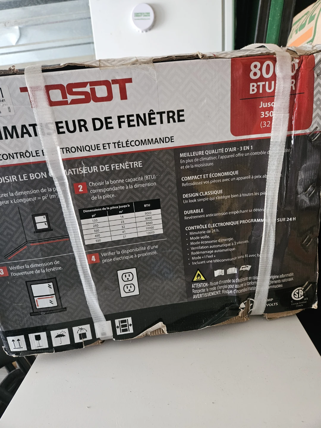 Tosot 8000 BTU Window Air Conditioner - photo 2