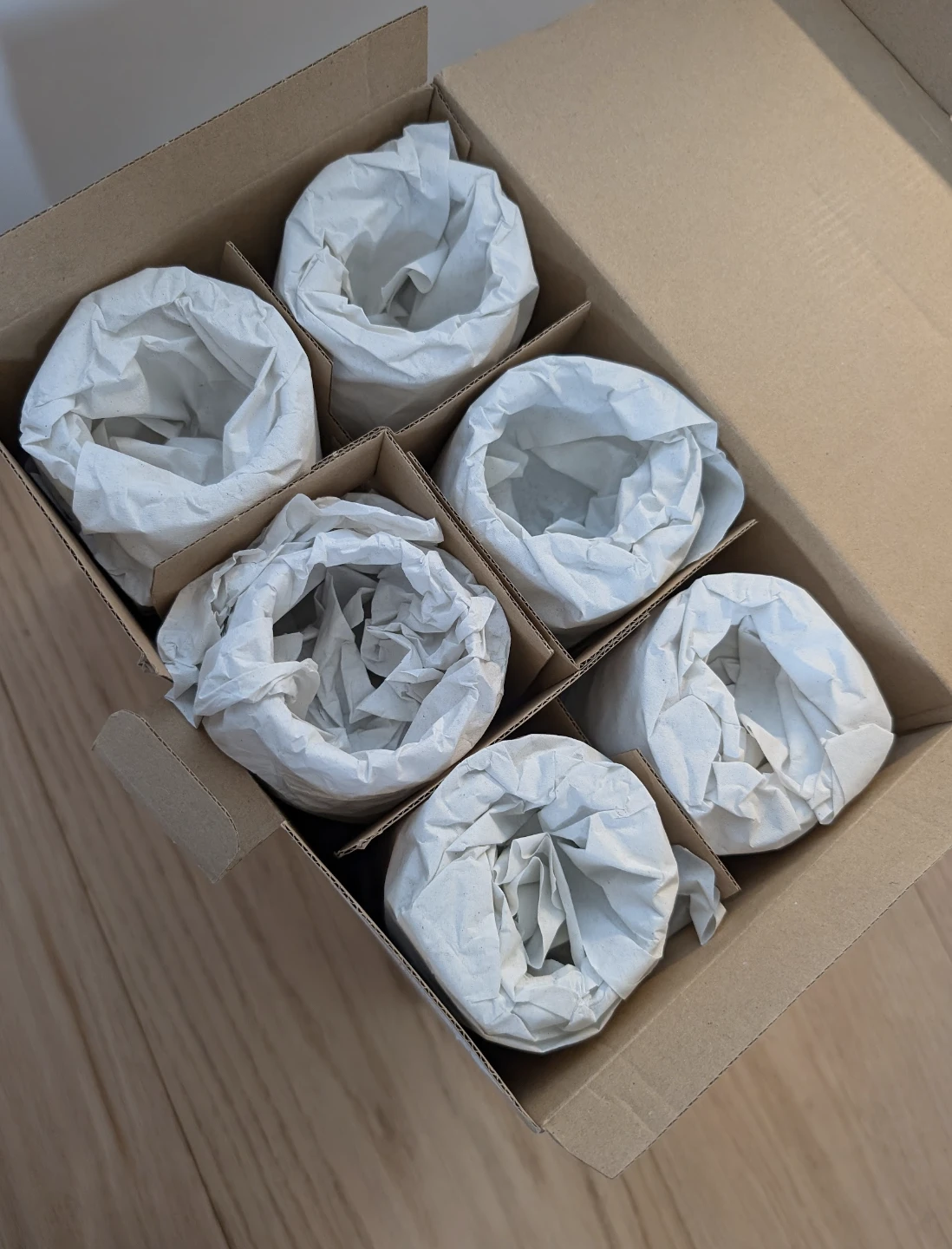 Crate & Barrel Viv Aspen white wine glasses NEW