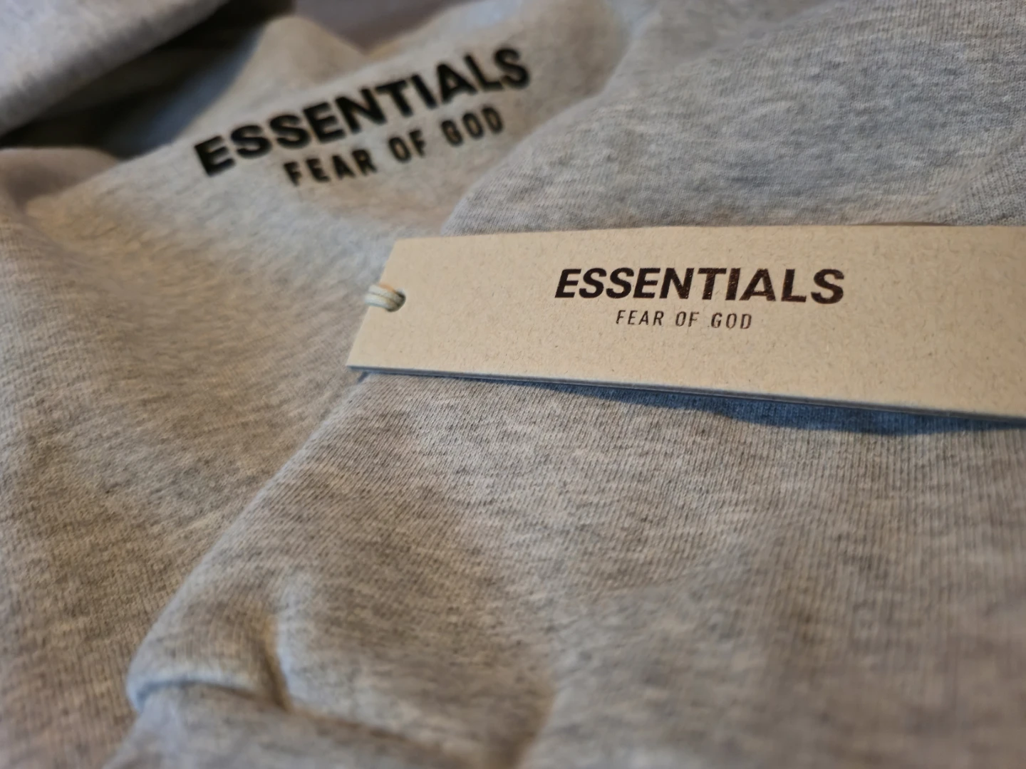 ESSENTIALS Fear of God Grey Hoodie - photo 2