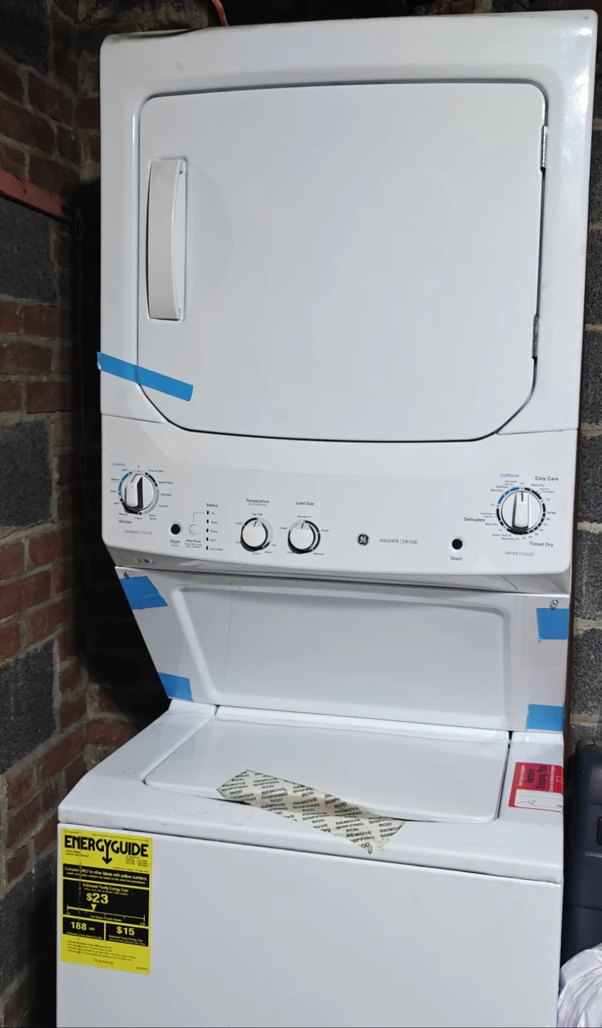 GE Electric Stacked Washer Dryer Laundry Combo - photo 3