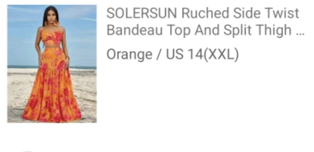 SOLERSUN Ruched Side Twist Bandeau Top and Split Thigh Skirt Set