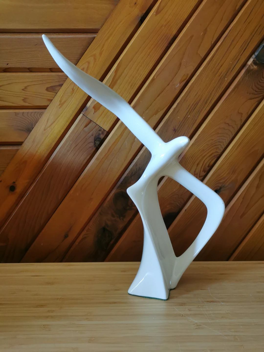 Vintage Mid Century Abstract Seagull Sculpture – Bird in Flight - photo 2