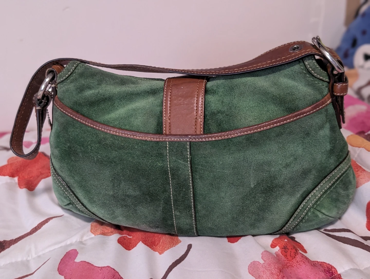 Coach green suede Soho bag (large) - photo 2