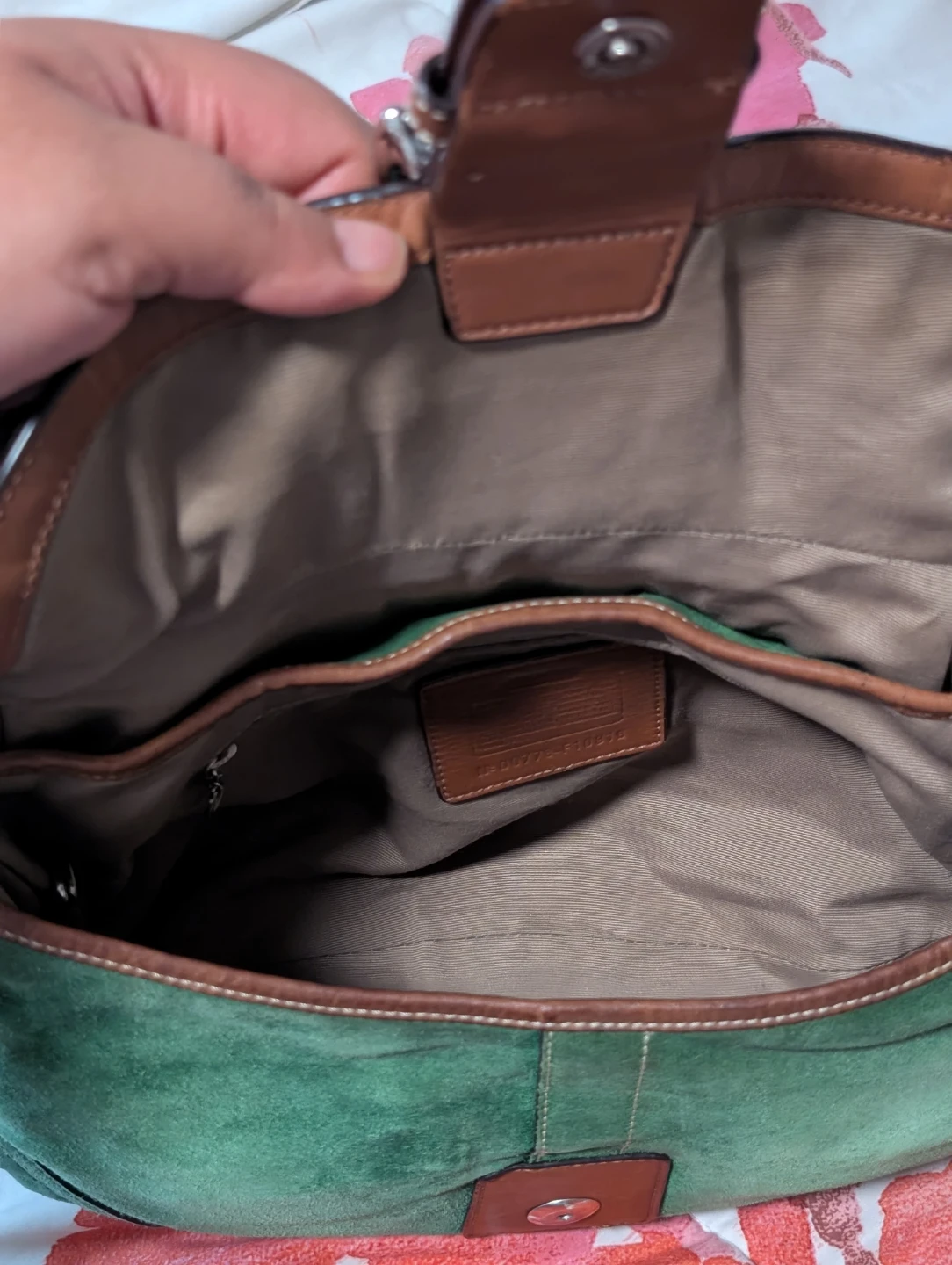 Coach green suede Soho bag (large) - photo 4