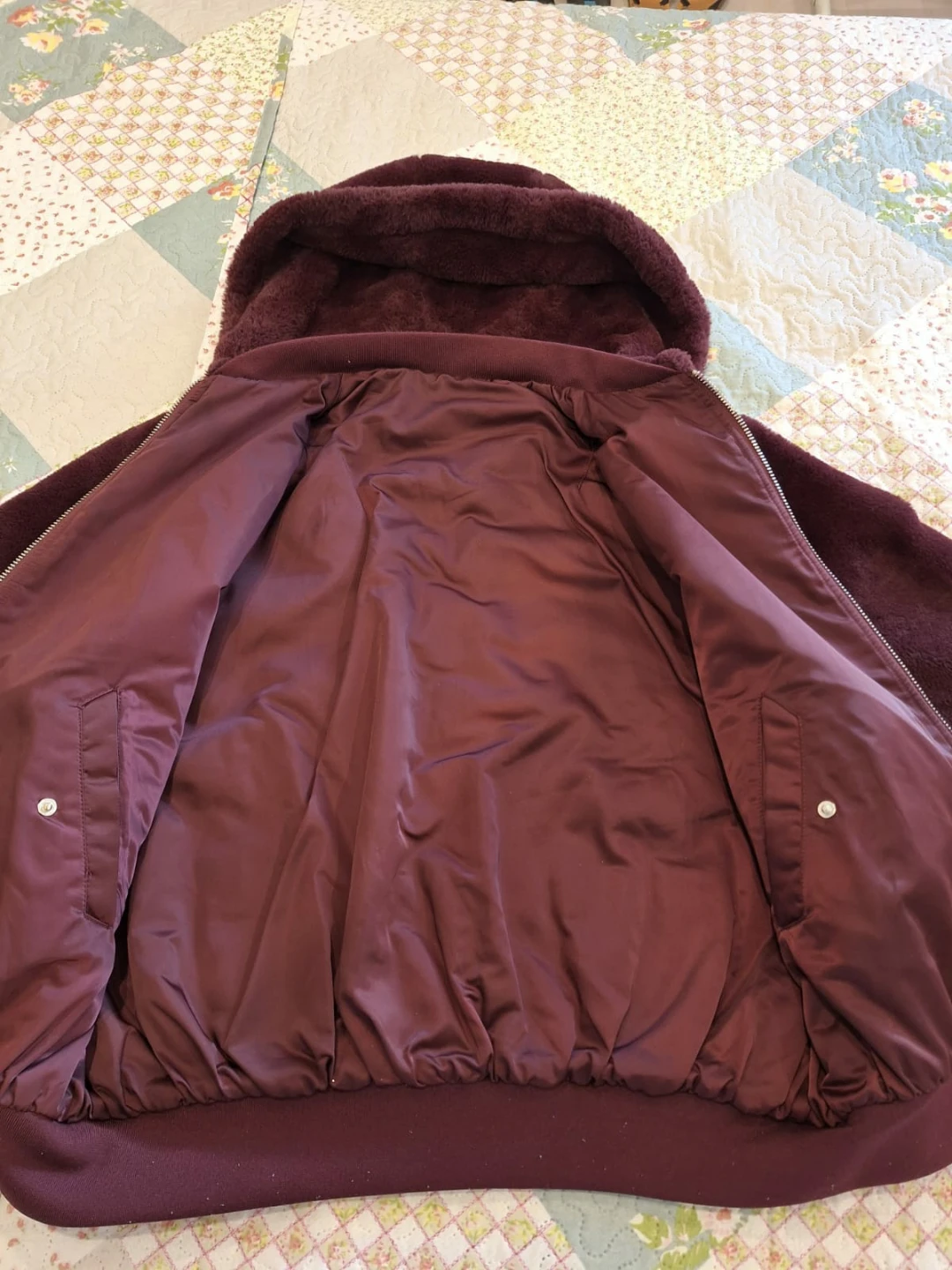 Garage Burgundy Teddy Bear Jacket - photo 4