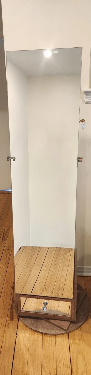 $40.00 STANDING Jewelry Armoire with Full-length Mirror