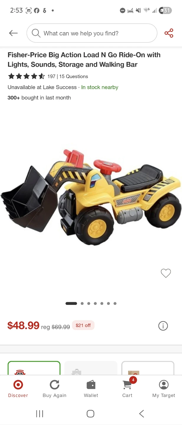 Fisher-Price Big Action Load N Go Ride-On