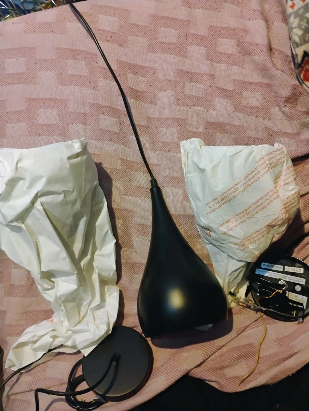 Set of 3 Black Pendant Lights - photo 5