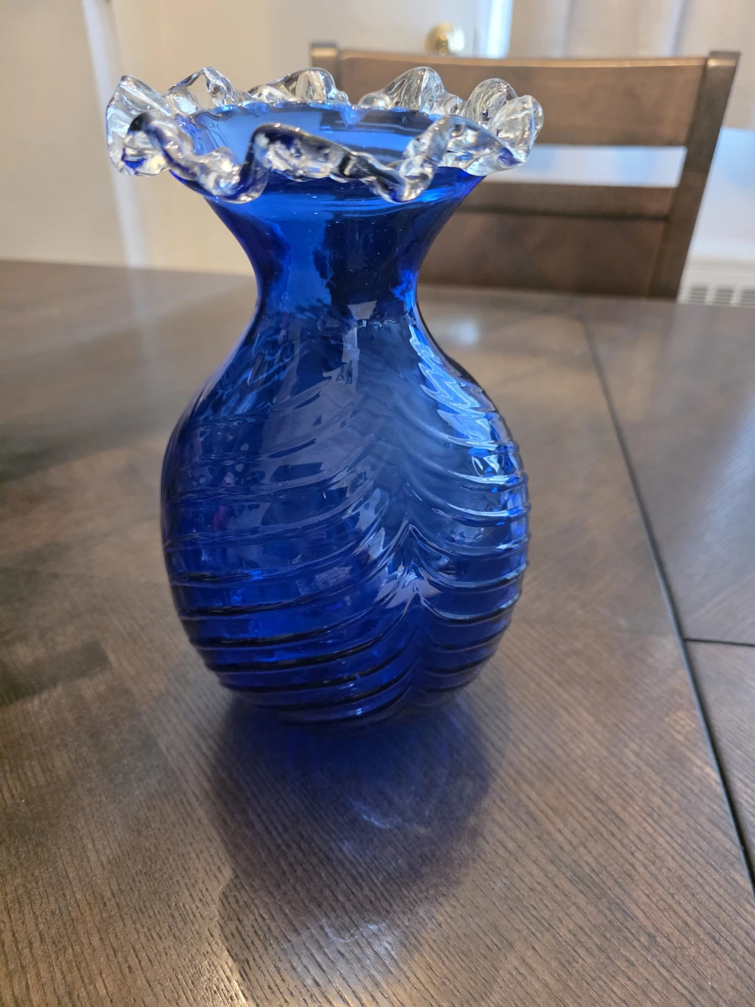 Beautiful Cobalt Blue glass vase - photo 2